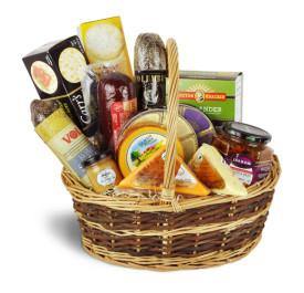 Premium Meat & Cheese Gift Basket - Blooms of Paradise