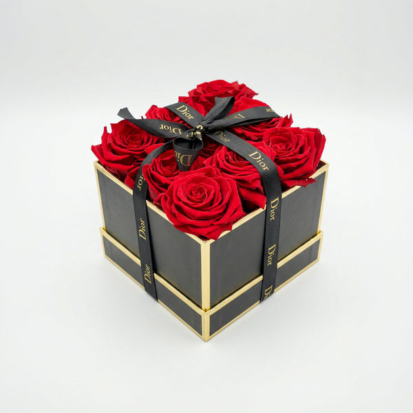 Luxury Forever Red Roses – Signature Box - Cambridge Flowers & Co.