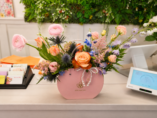 Mommy's bag full of flowers - Cambridge Flowers & Co.