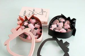 Valentine’s Pink Chocolate Strawberry Box - Cambridge Flowers & Co.