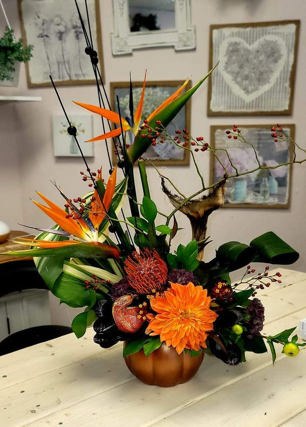 Birds in Fall Paradise - Blooms of Paradise