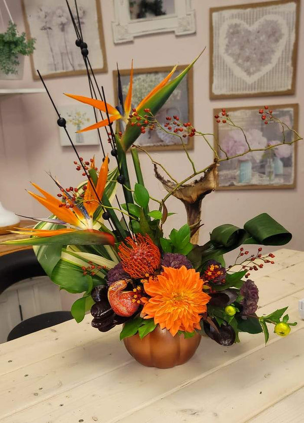 Birds in Fall Paradise - Blooms of Paradise