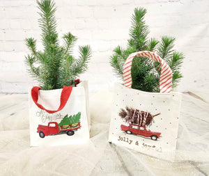 Christmas tree bag - Blooms of Paradise