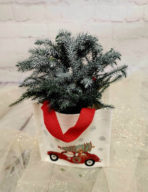 Christmas tree bag - Blooms of Paradise