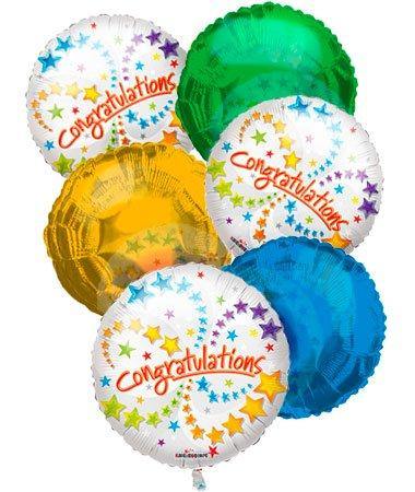 Congratulations Mylar Balloon Bouquet for delivery0