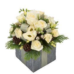 Enchanted Christmas Blooms of Paradise - Elegant Festive Flower Arrangement