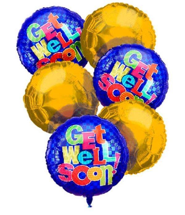 Colorful Get Well Balloon Bouquet for delivery2