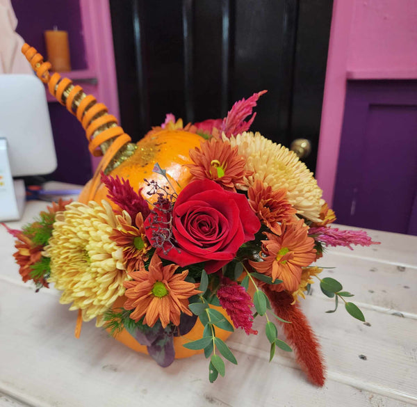 Hello Pumpkin Bouquet - Blooms of Paradise Cambridge