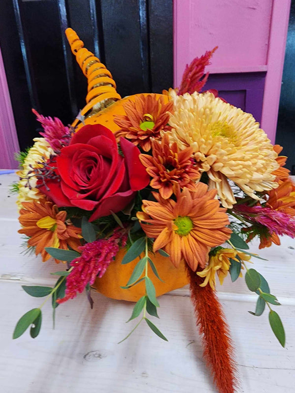 Hello Pumpkin Bouquet - Blooms of Paradise Cambridge