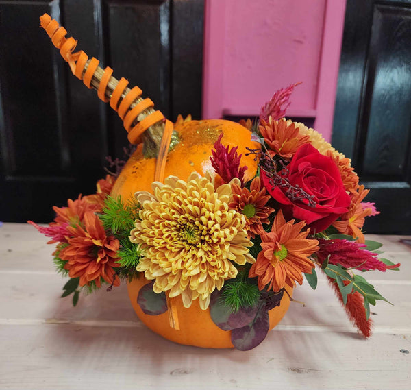 Hello Pumpkin Bouquet - Blooms of Paradise Cambridge
