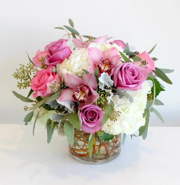 Elegant Pretty Please floral arrangement centerpiece