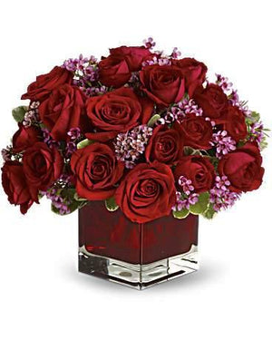 Pure Love anniversary and love flowers arrangement from Blooms Of Paradise