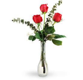 Three Red Roses - Blooms of Paradise